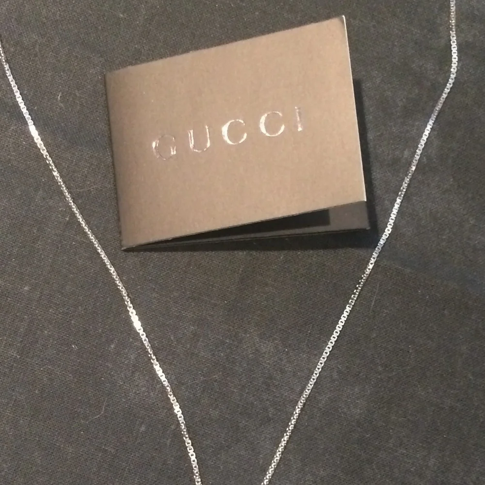 GUCCI Lariat 18k White Gold 20mm Lariat Necklace - Picture 6 of 8